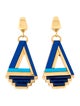 Tory Burch Resin Clip-On Drop Earrings
