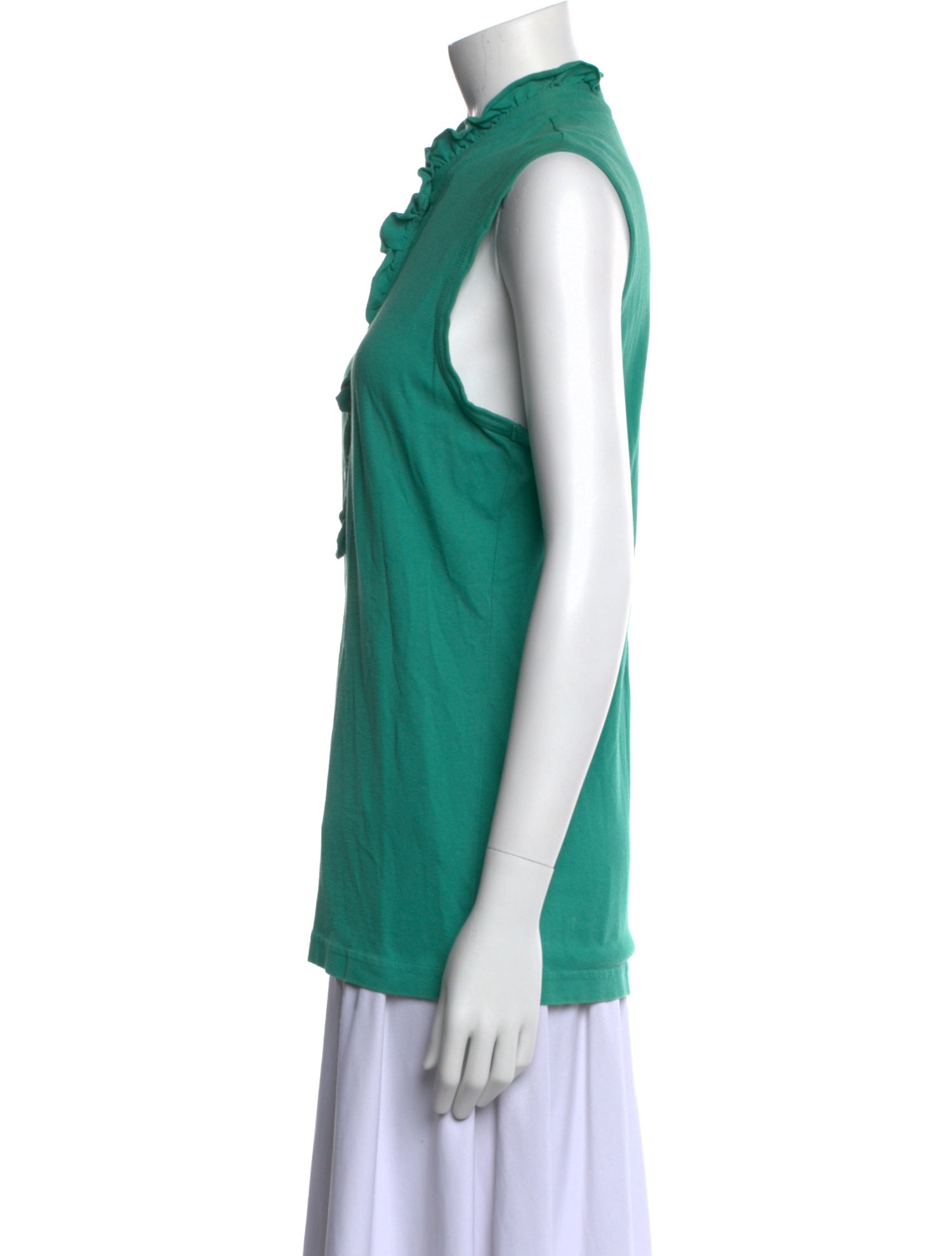 Tory Burch Mock Neck Sleeveless Polo