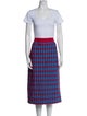 Tory Burch Printed Grosgrain Trim Skirt Set