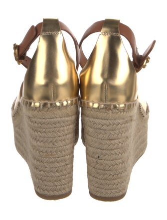 Tory Burch Leather Espadrilles