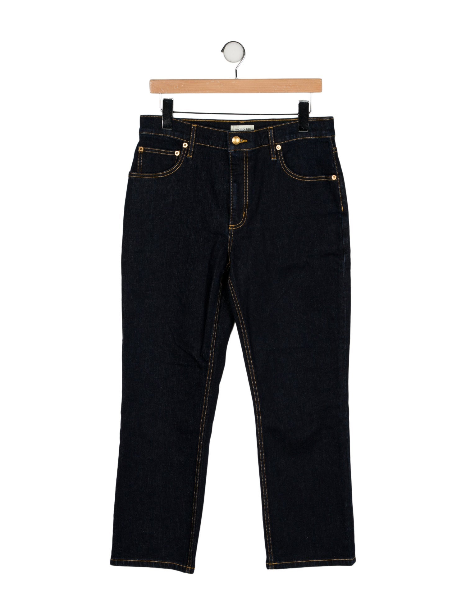Tory Burch Mid-Rise Straight Leg Jeans w/ Tags