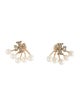 Tory Burch Faux Pearl & Crystal Kira Drop Earrings