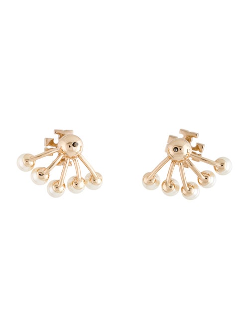 Tory Burch Faux Pearl & Crystal Kira Drop Earrings