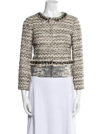 Tory Burch Tweed Pattern Evening Jacket