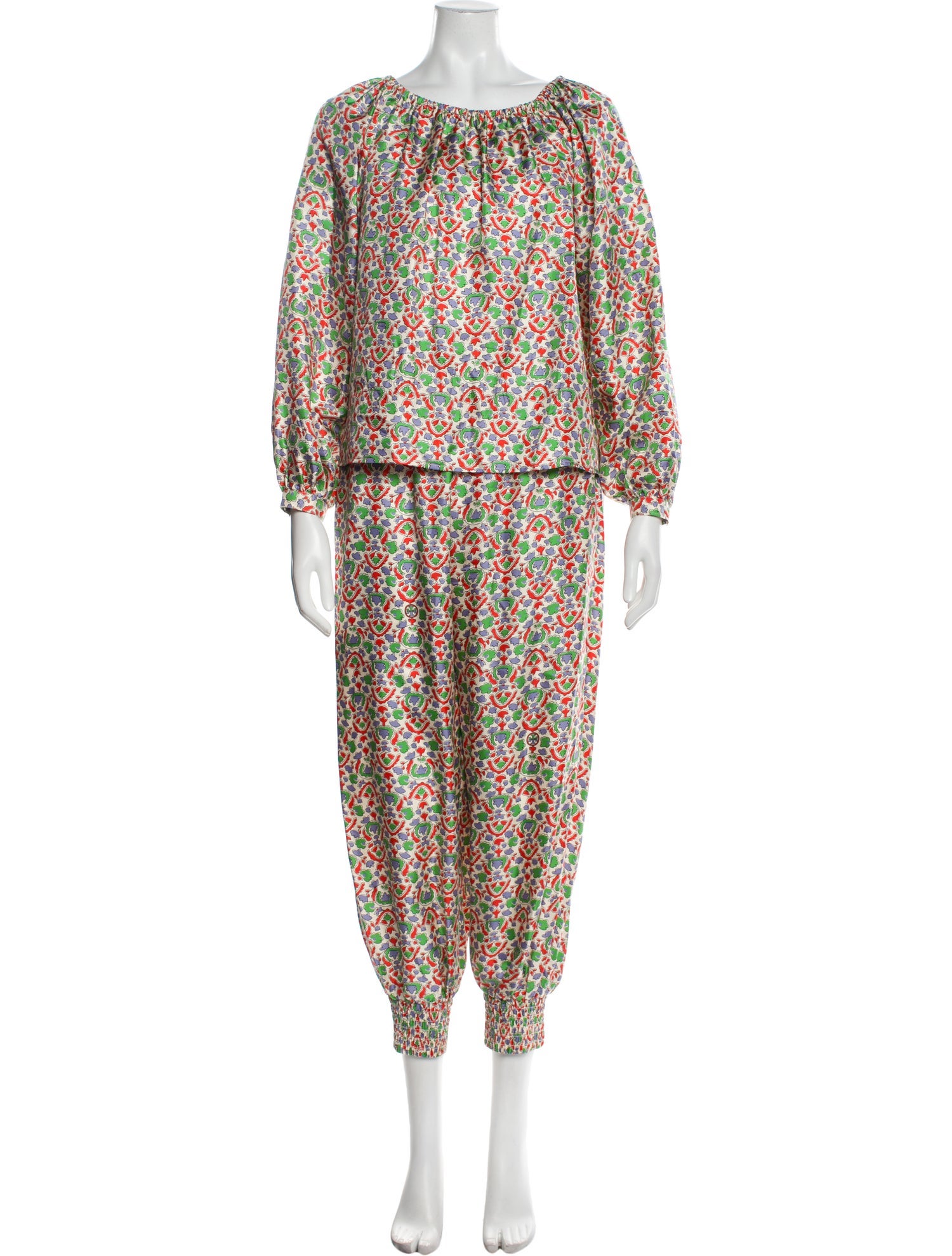 Tory Burch Silk Printed Pant Set