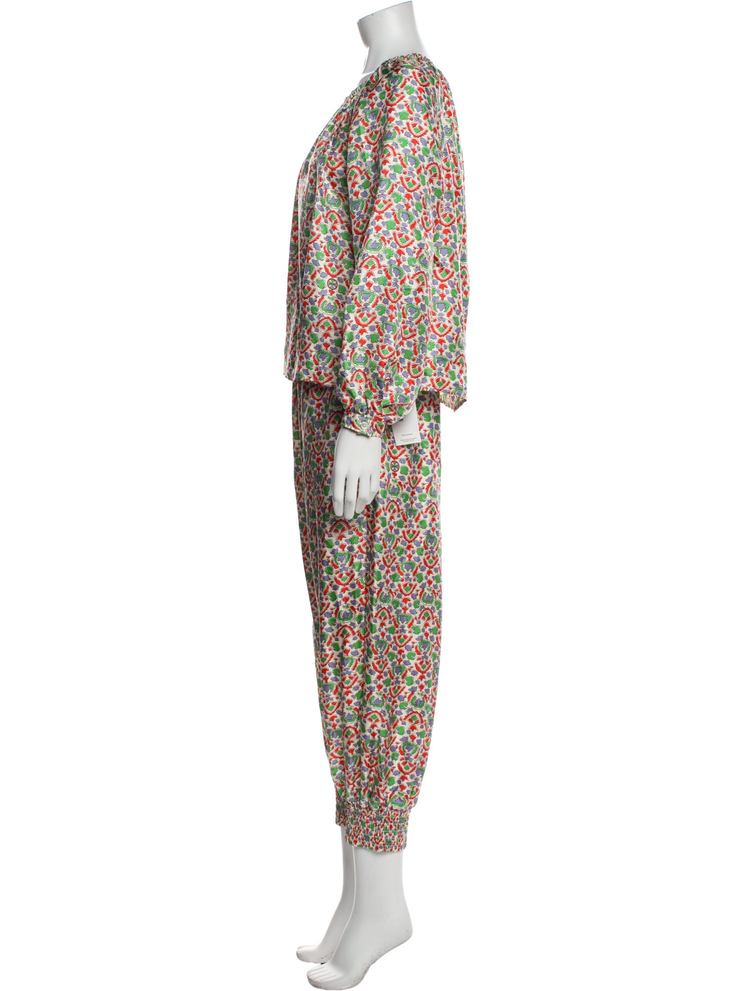 Tory Burch Silk Printed Pant Set