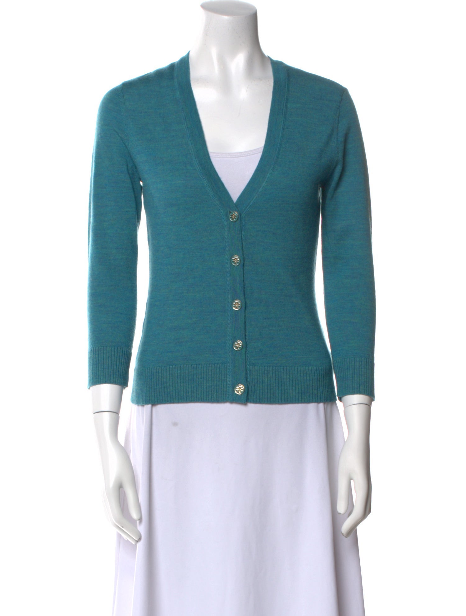 Tory Burch Merino Wool V-Neck Sweater