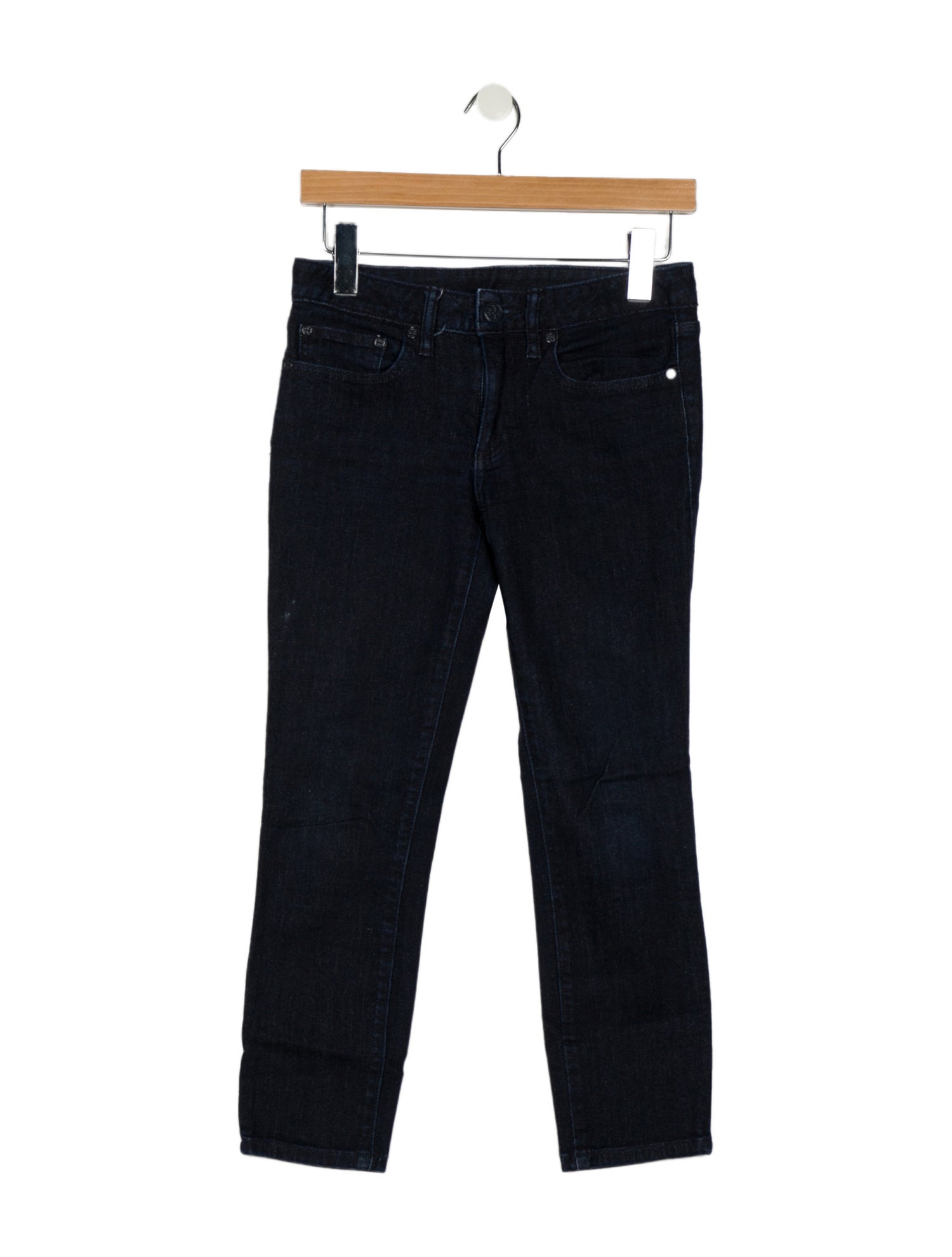 Tory Burch Low-Rise Skinny Leg Jeans