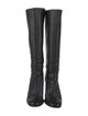 Tory Burch Leather Chain-Link Accents Riding Boots