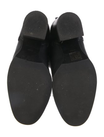 Tory Burch Leather Chain-Link Accents Riding Boots