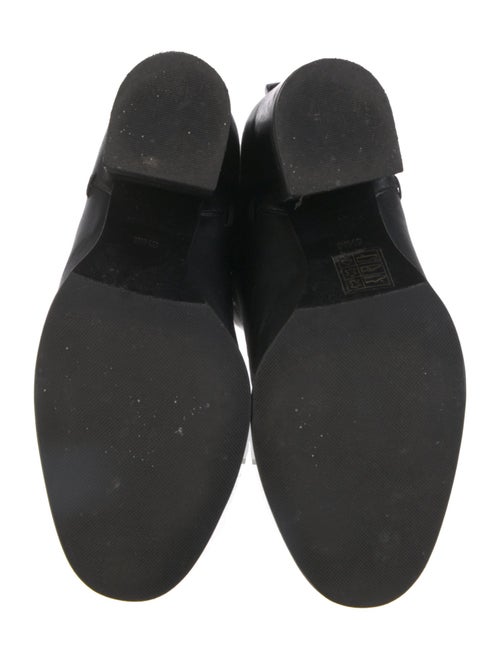 Tory Burch Leather Chain-Link Accents Riding Boots