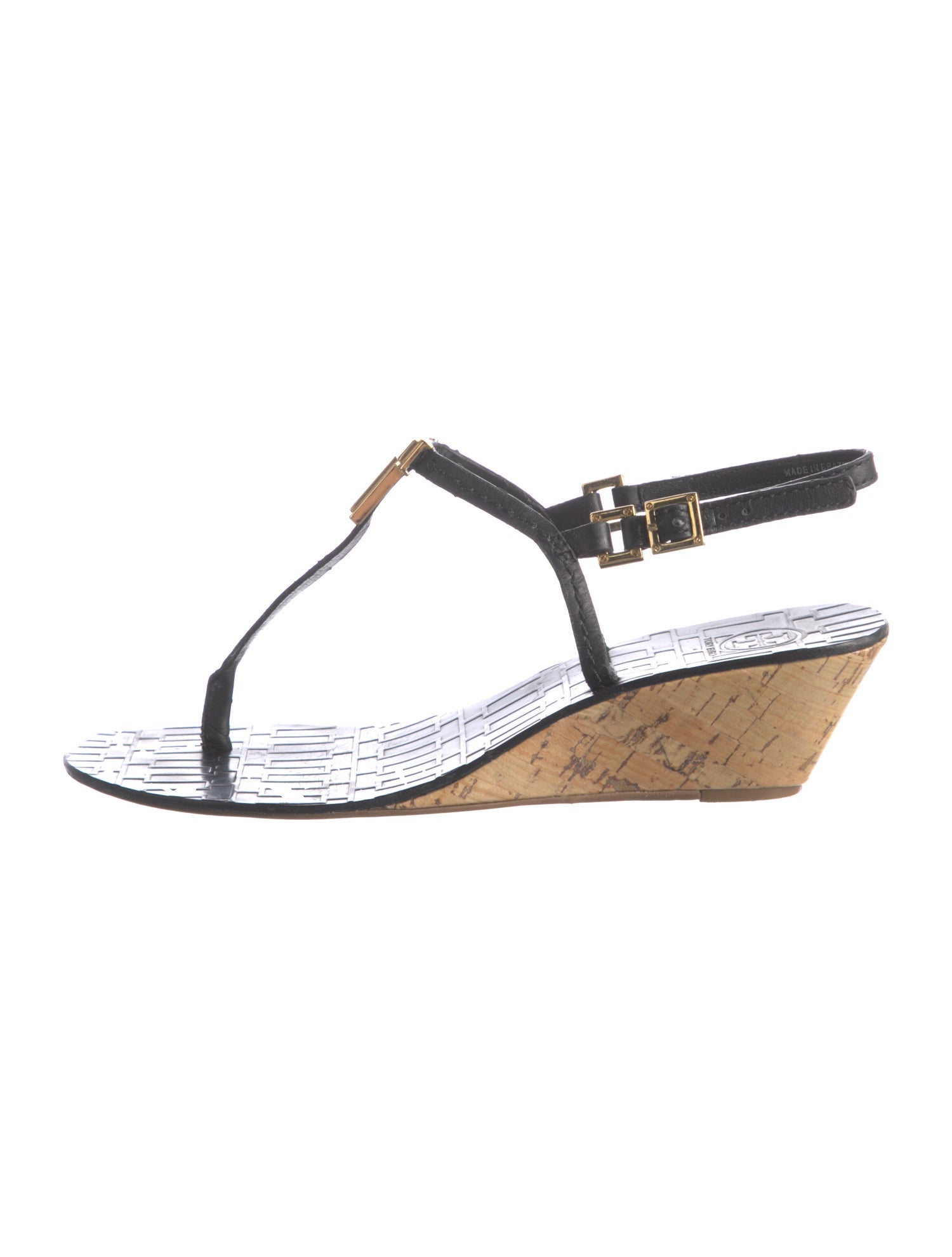 Tory Burch Leather T-Strap Sandals