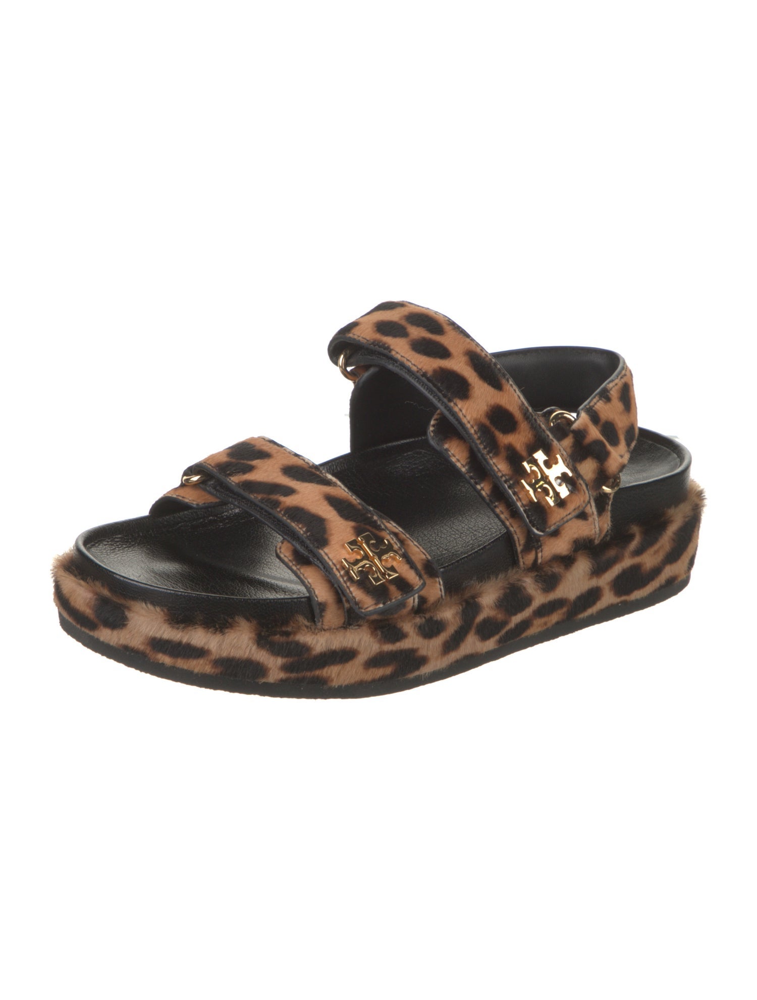 Tory Burch Ponyhair Animal Print Slingback Flats