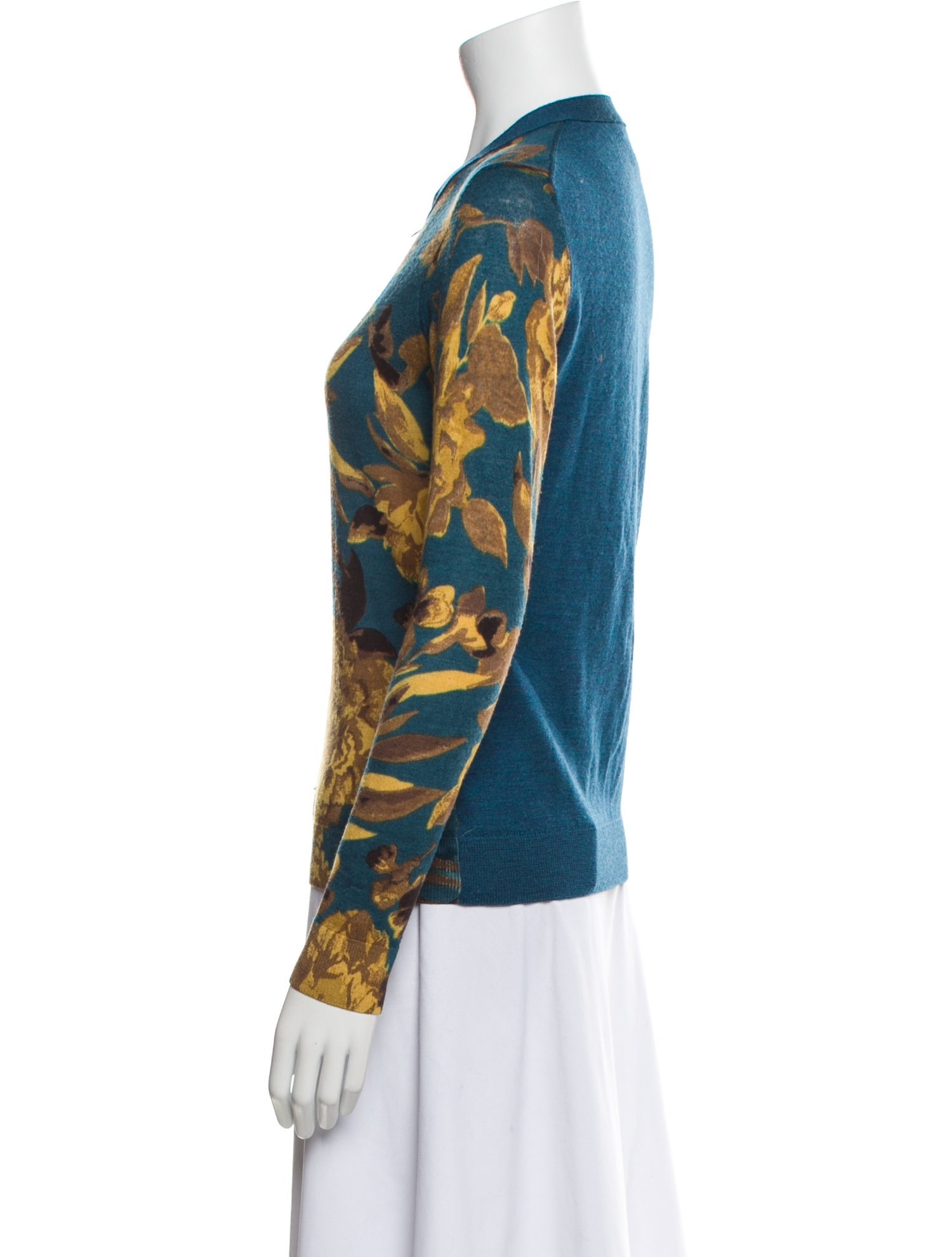 Tory Burch Wool Floral Print Evening Jacket