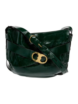 Tory Burch Patent Leather Messenger Bag