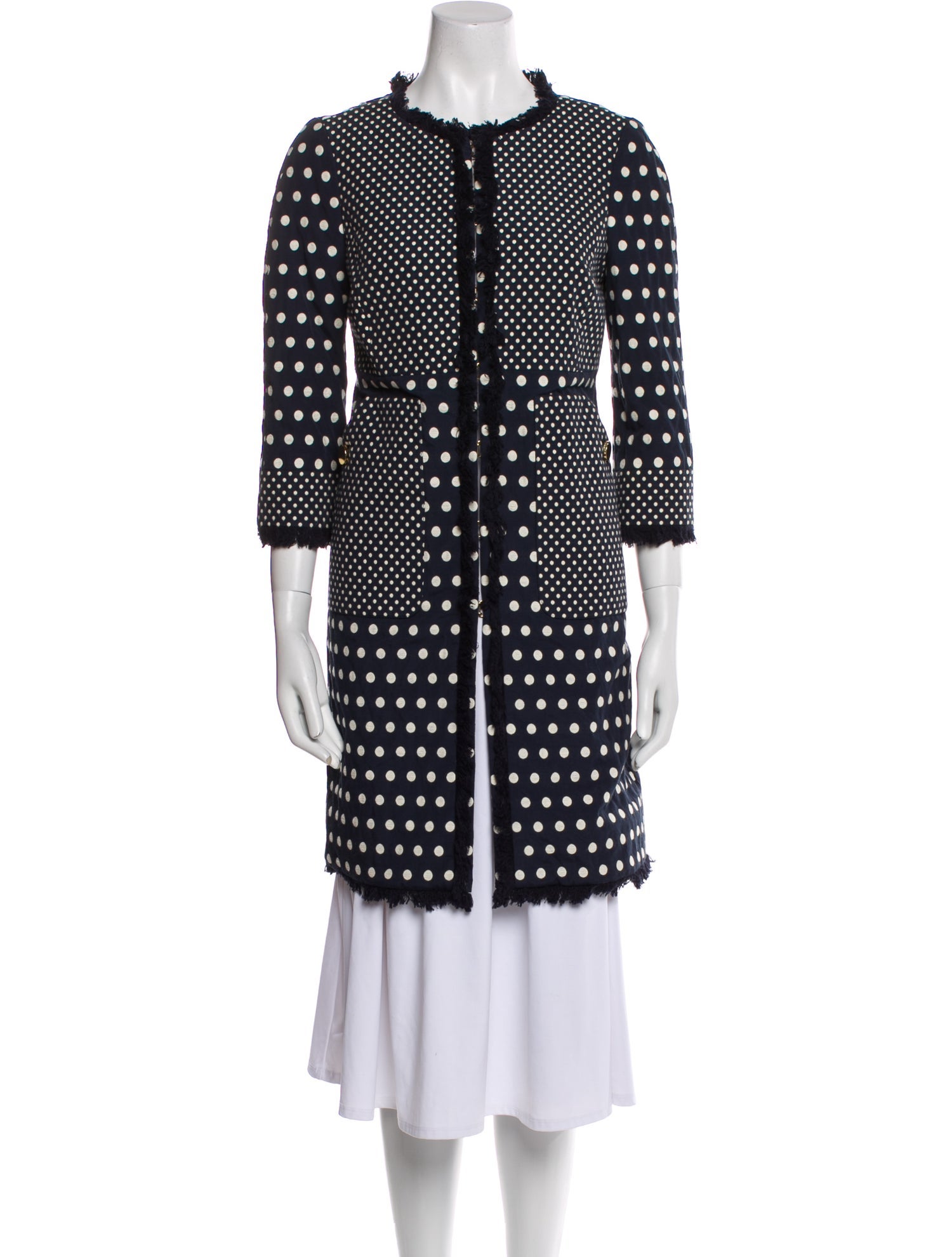 Tory Burch Polka Dot Print Coat