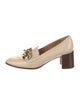 Tory Burch Leather Chain-Link Accents Pumps