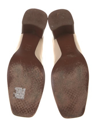 Tory Burch Leather Chain-Link Accents Pumps