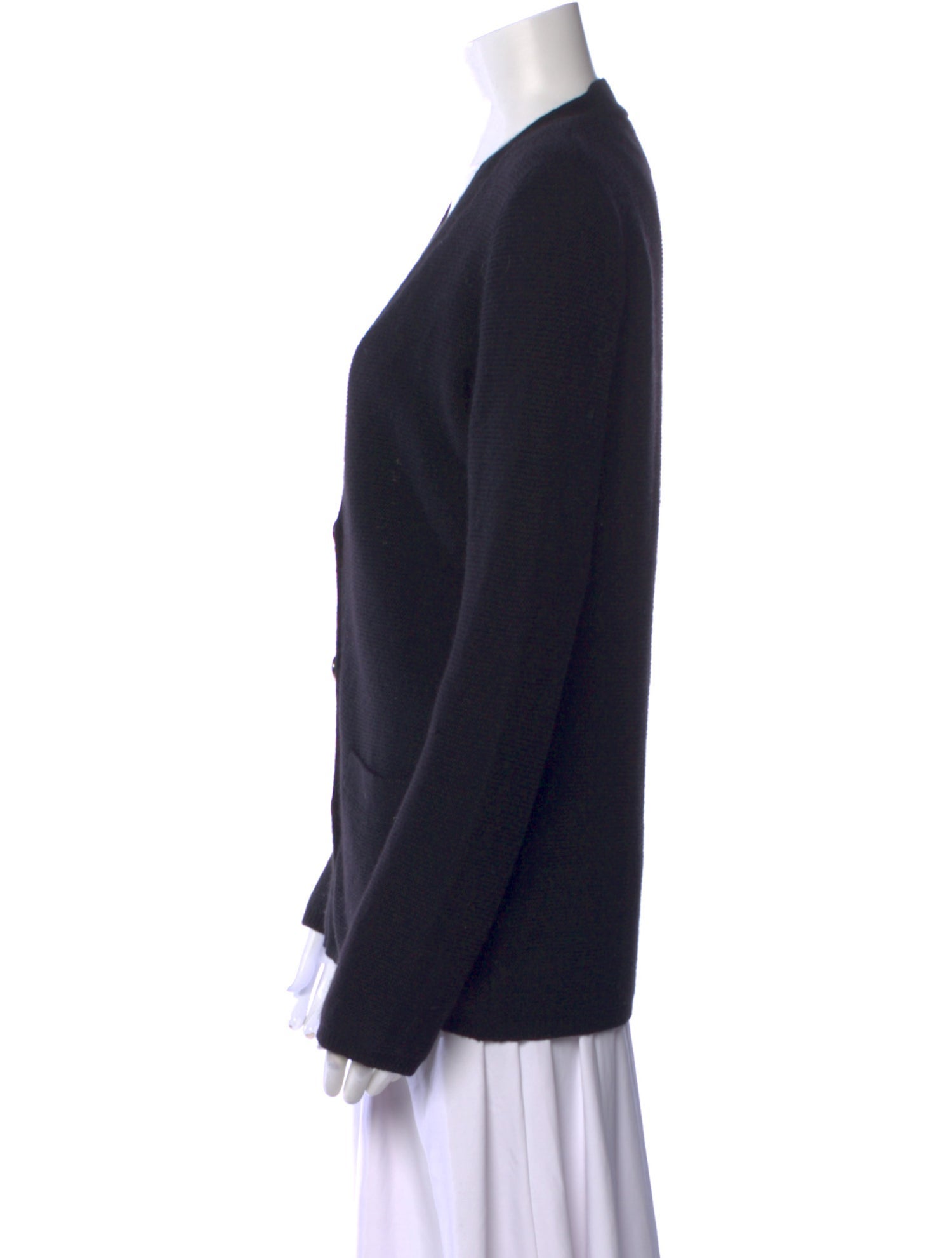 Tory Burch Cashmere Plunge Neckline Sweater