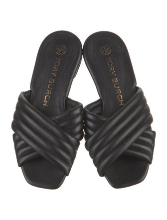 Tory Burch Leather Slides