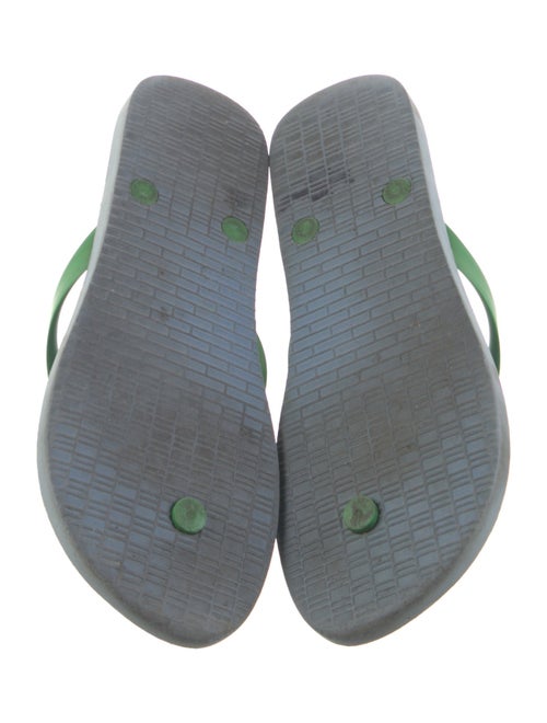 Tory Burch Rubber Floral Print Flip Flops