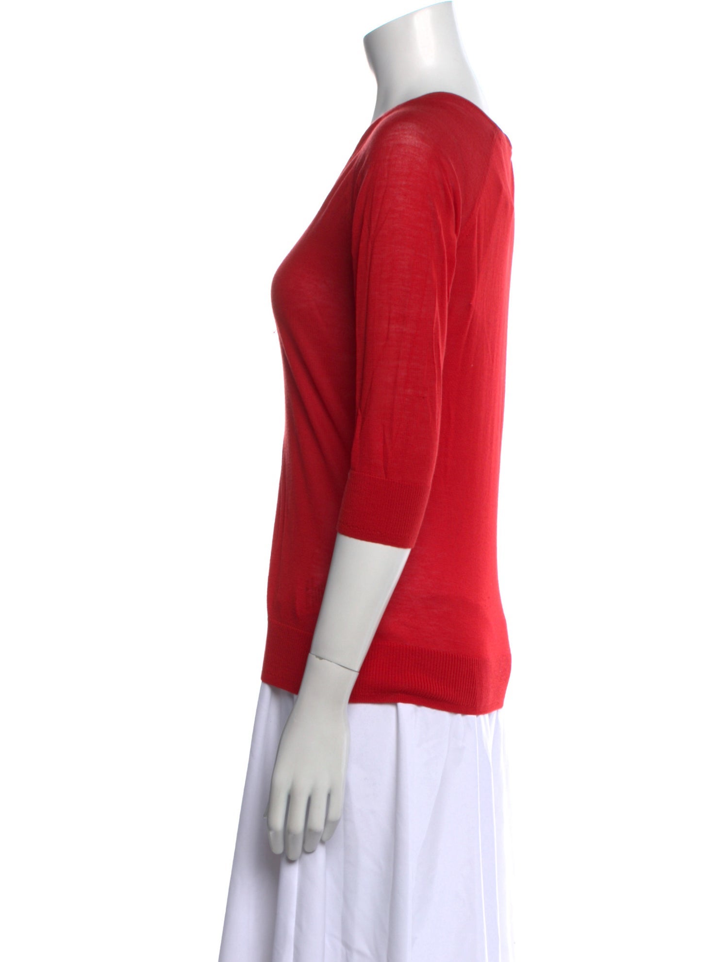 Tory Burch Silk V-Neck Sweater