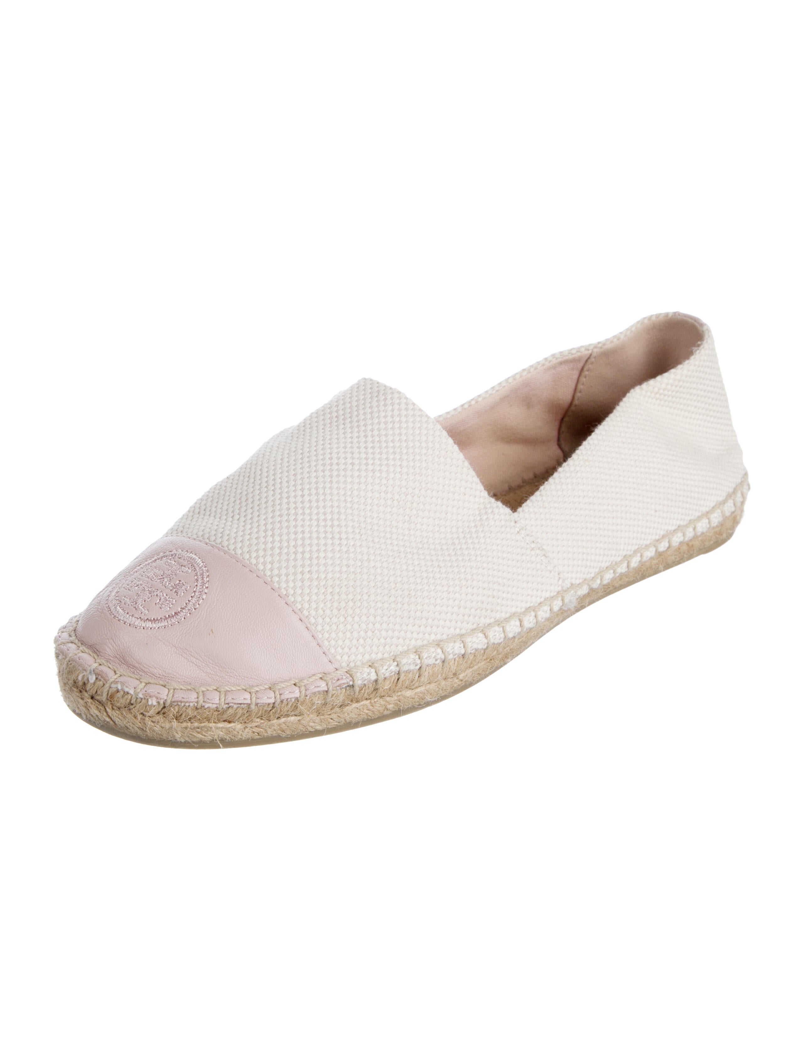 Tory Burch Canvas Colorblock Pattern Espadrilles