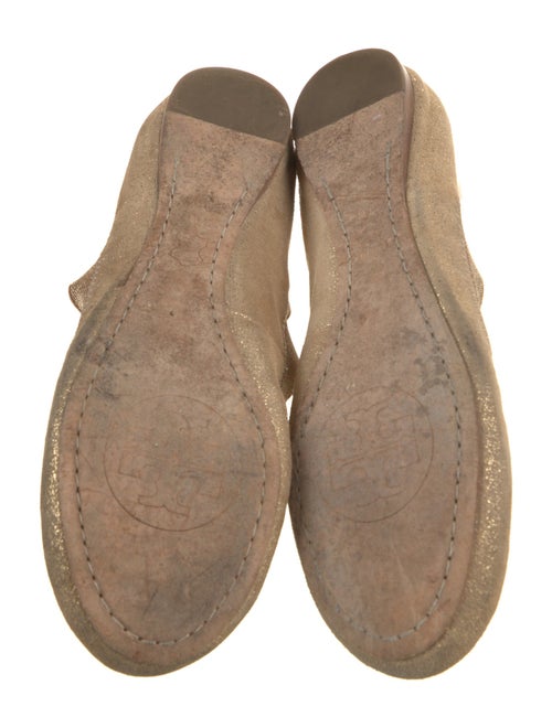 Tory Burch Floral Print Glitter Accents Ballet Flats