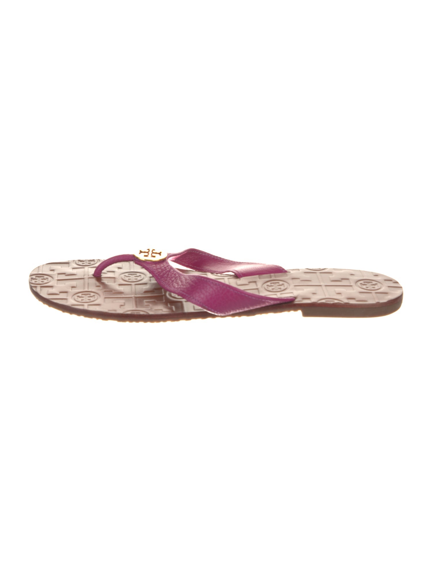 Tory Burch Leather Printed Slides