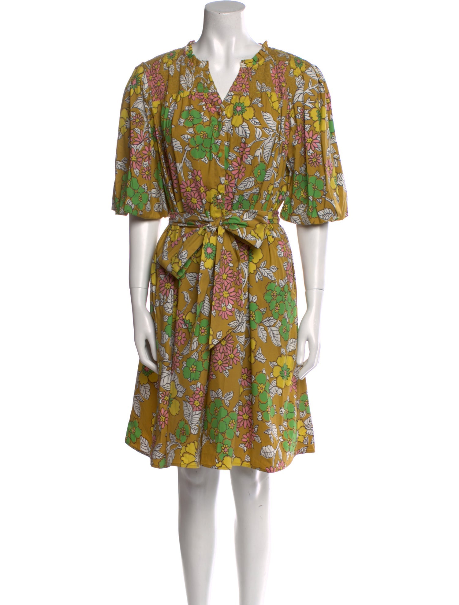 Tory Burch Floral Print Mini Dress