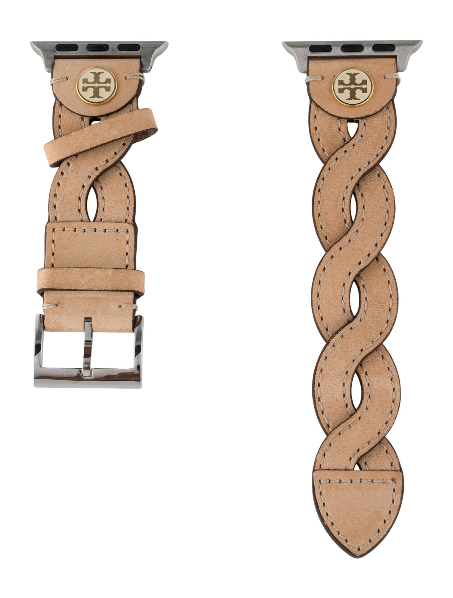 Tory Burch Braided Leather Strap For Apple Watch 38mm/40mm