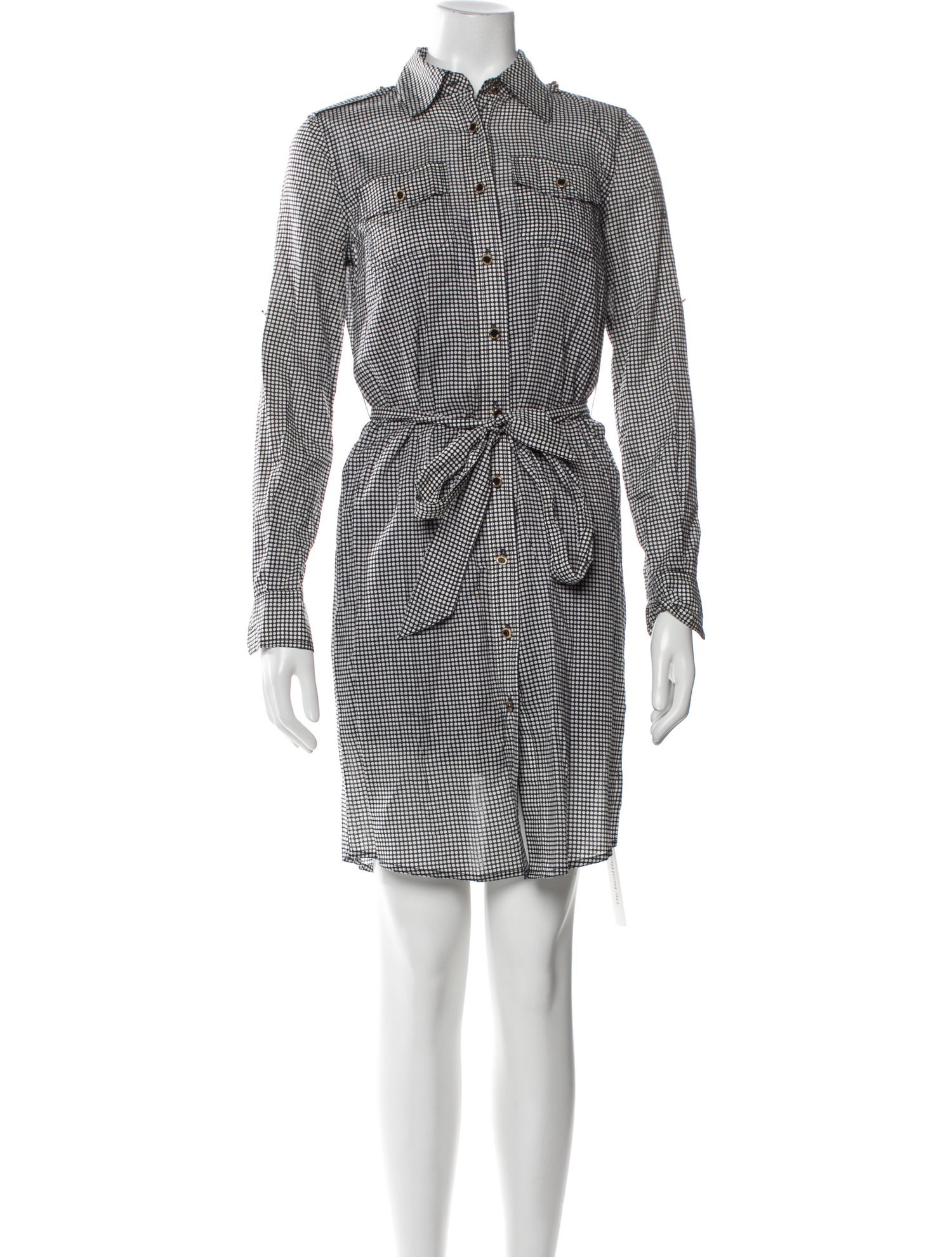 Tory Burch Plaid Print Mini Dress