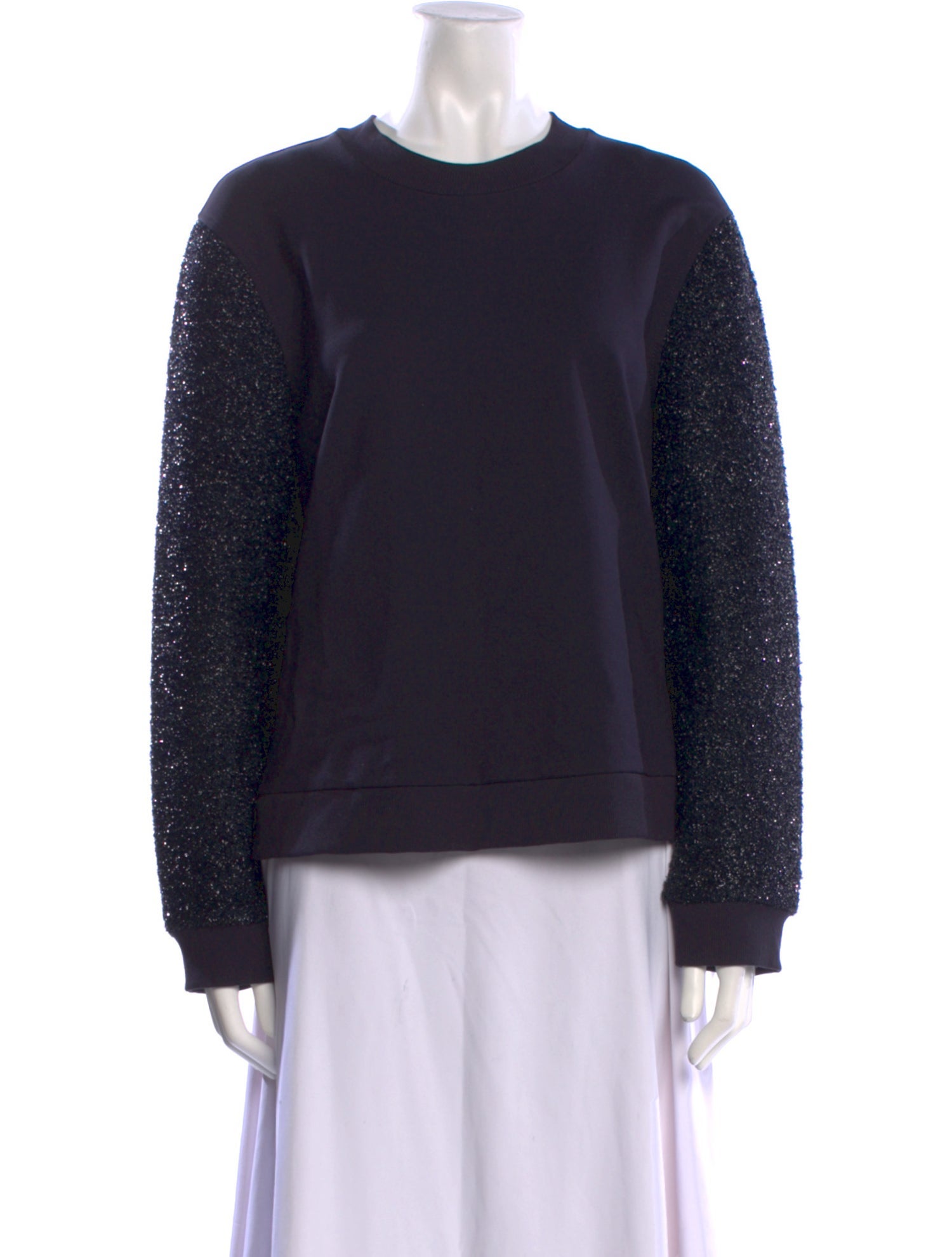 Tory Burch Crew Neck Long Sleeve Sweatshirt