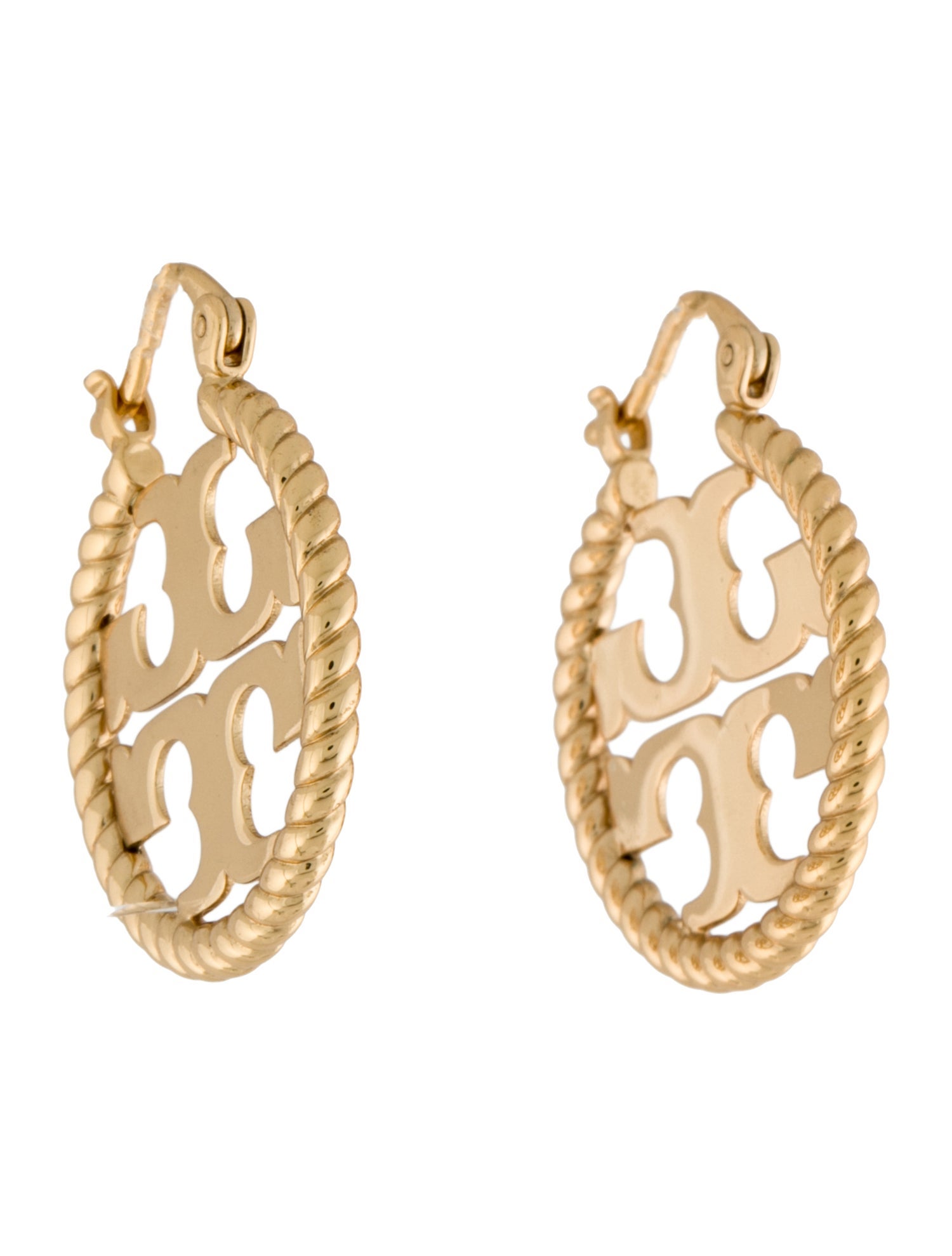 Tory Burch Miller Rope Hoop Earrings