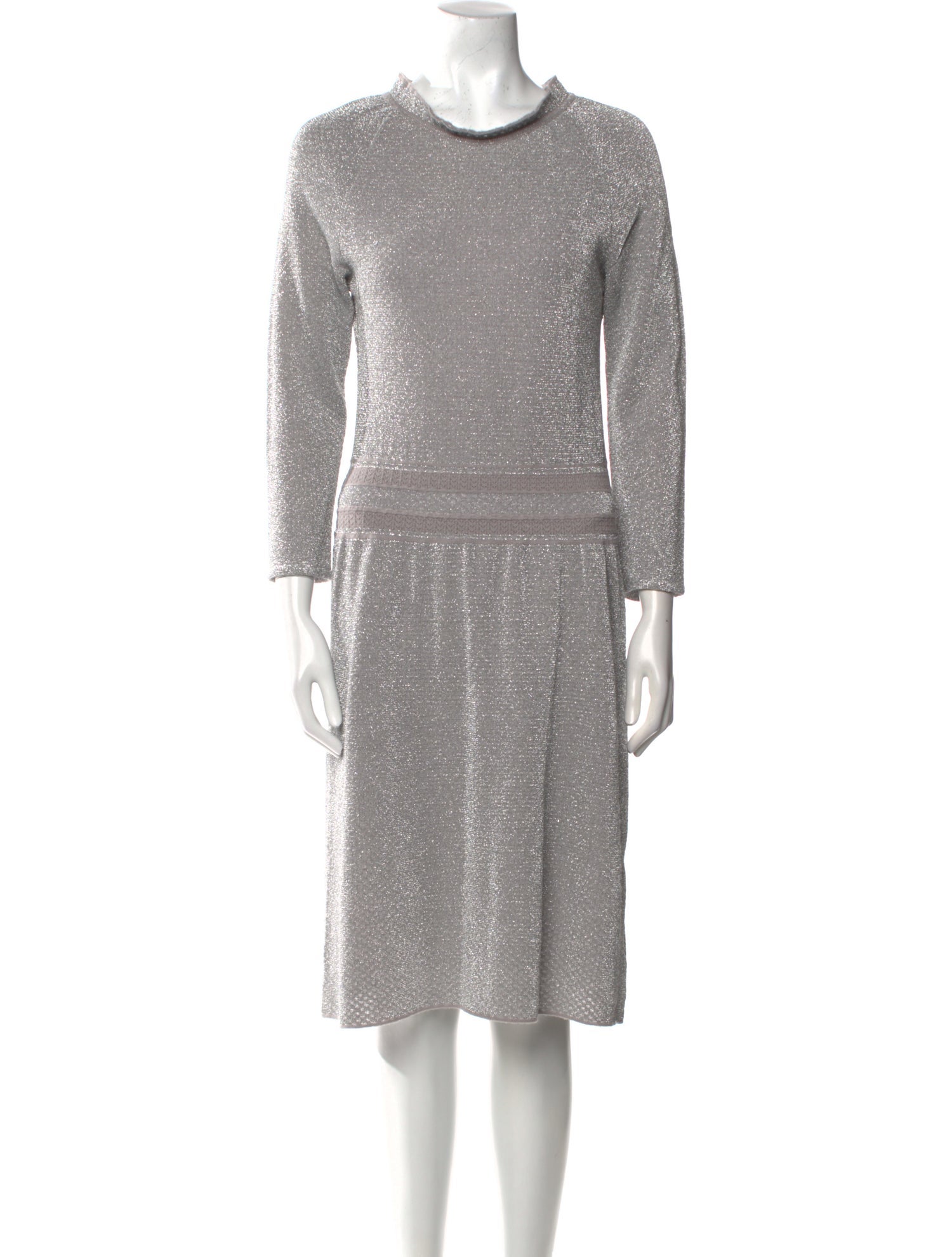 Tory Burch Crew Neck Midi Length Dress