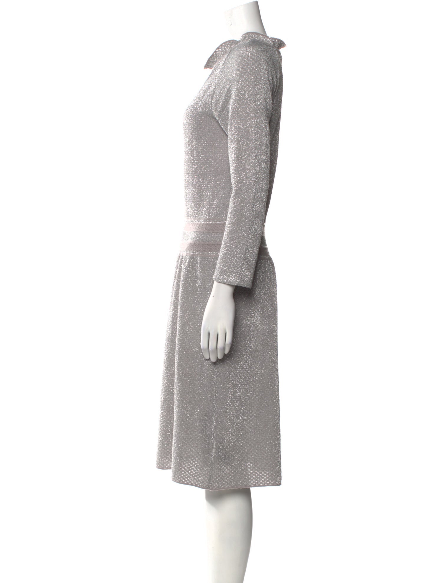 Tory Burch Crew Neck Midi Length Dress