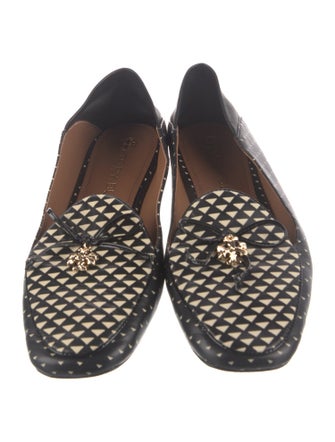 Tory Burch Leather Printed Loafers