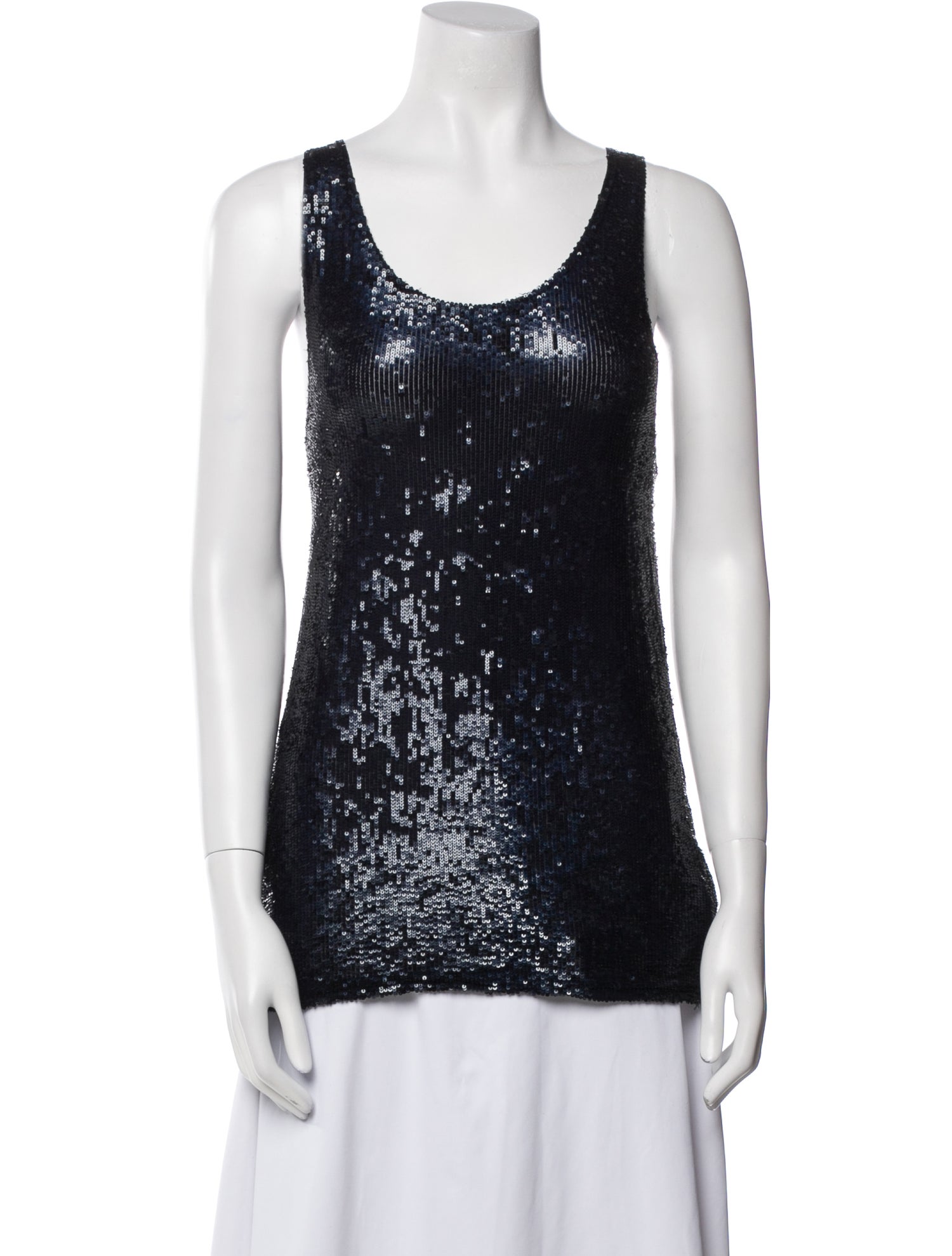 Tory Burch Scoop Neck Sleeveless Top