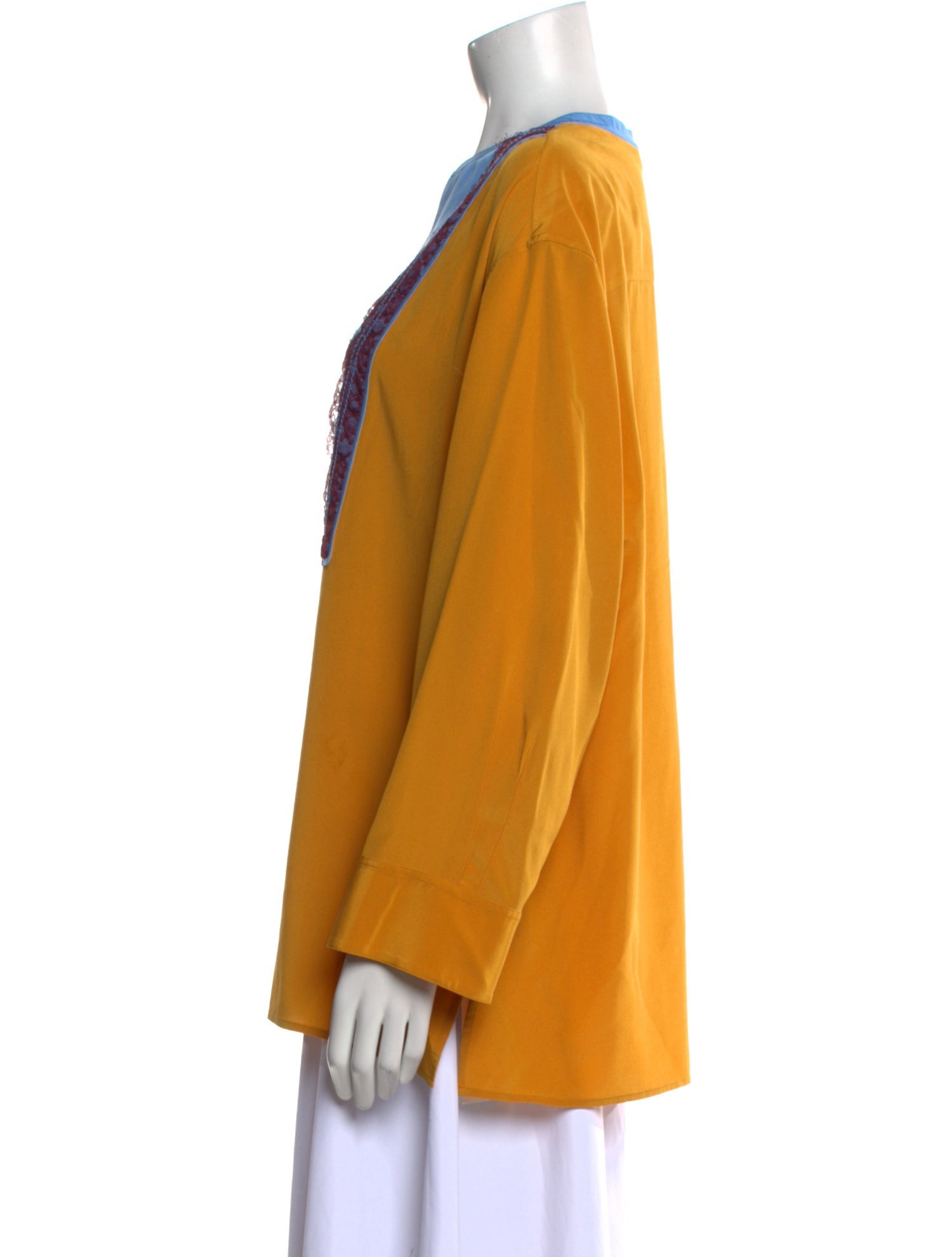 Tory Burch Lace Pattern V-Neck Tunic