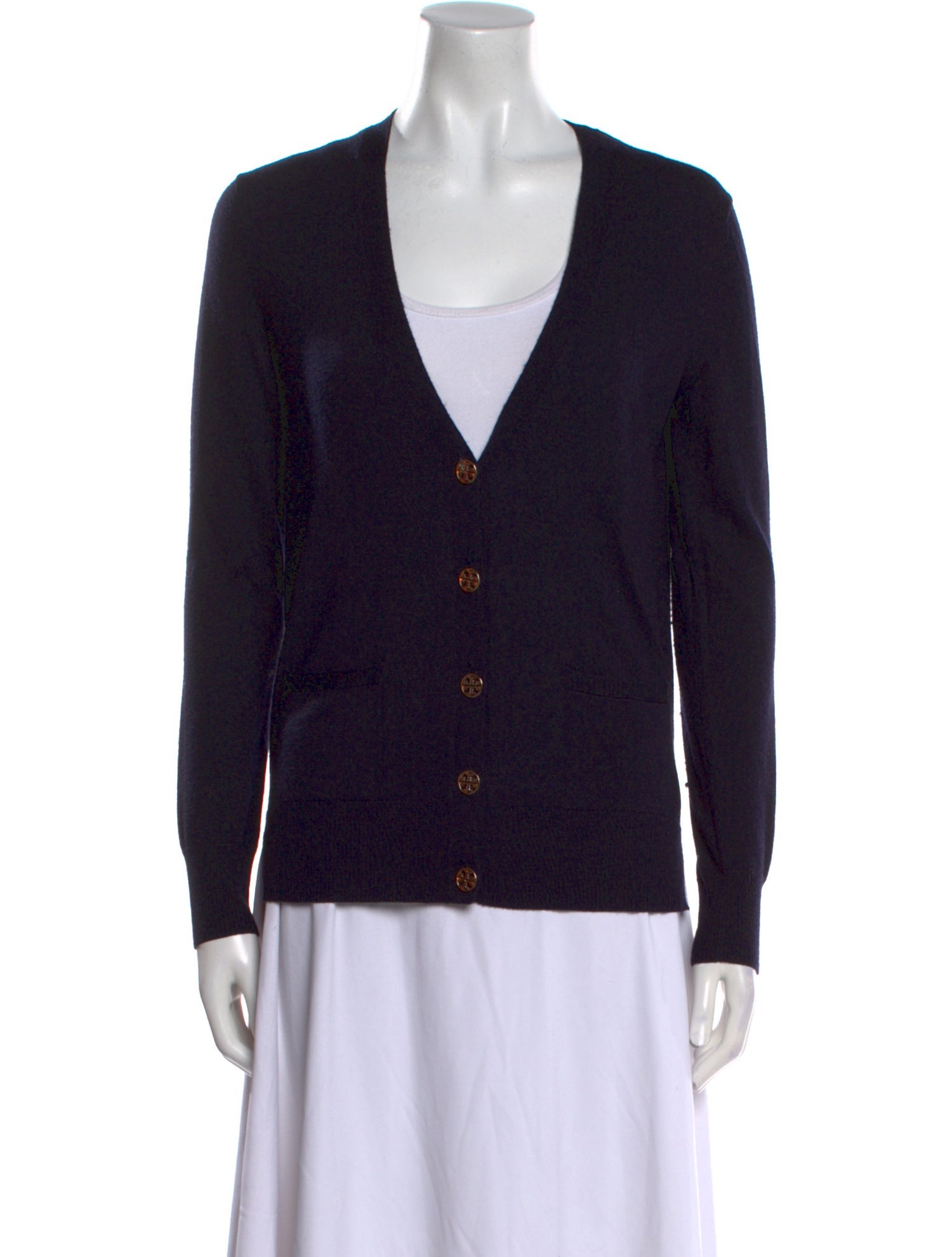 Tory Burch Merino Wool V-Neck Sweater