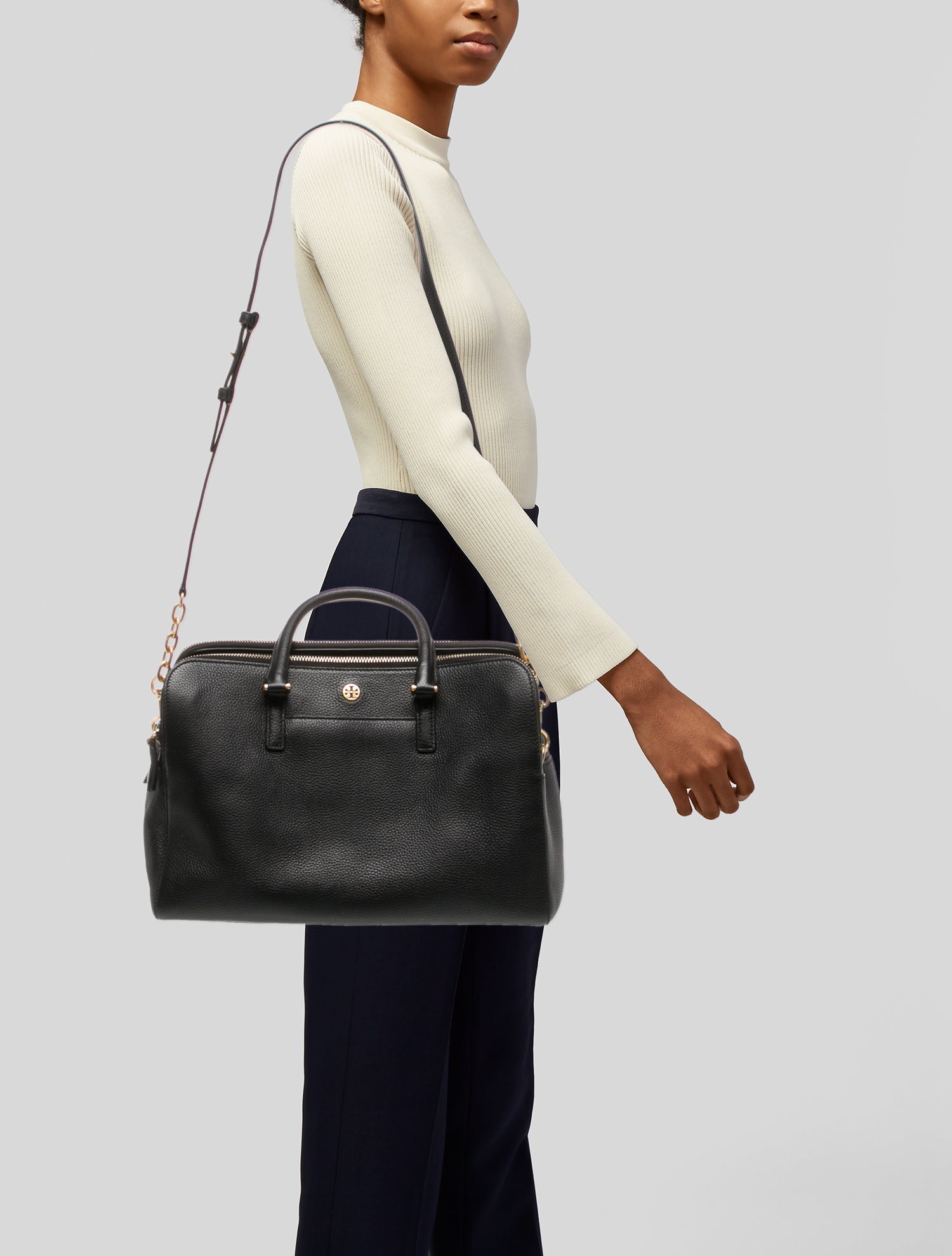 Tory Burch Leather Top Handle Bag