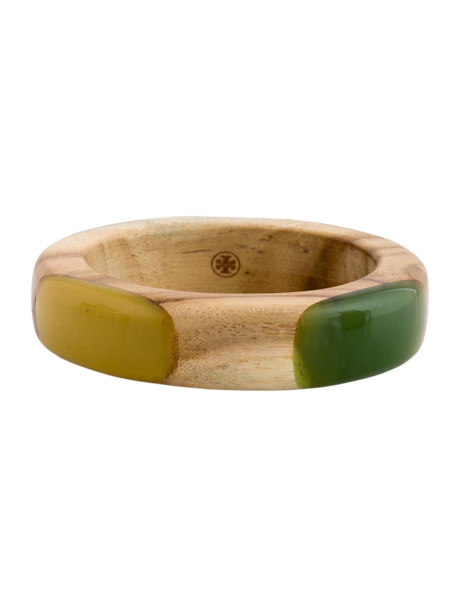 Tory Burch Resin & Wood Bangle Bracelet