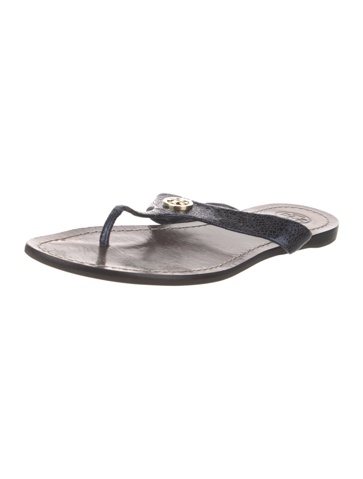 Tory Burch Leather Flip Flops