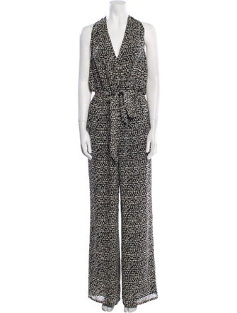 Tory Burch Silk Printed Jumpsuit