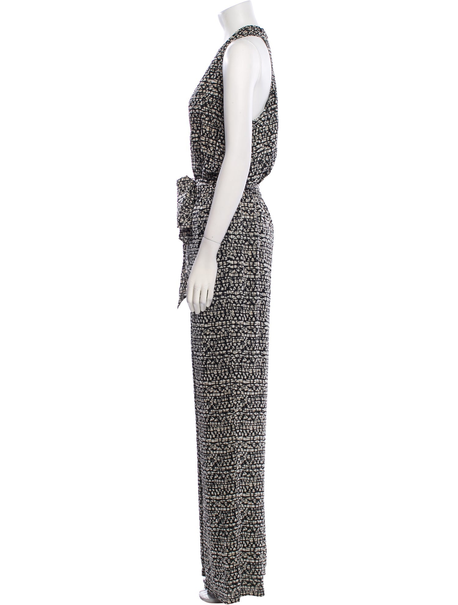 Tory Burch Silk Printed Jumpsuit