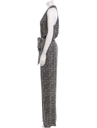 Tory Burch Silk Printed Jumpsuit