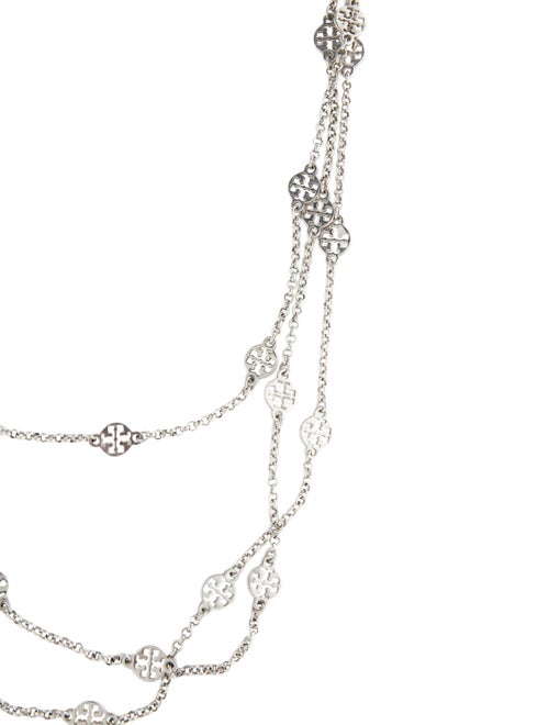 Tory Burch Logo Multistrand Necklace