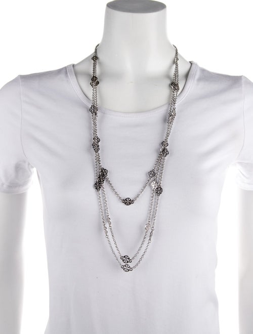 Tory Burch Logo Multistrand Necklace