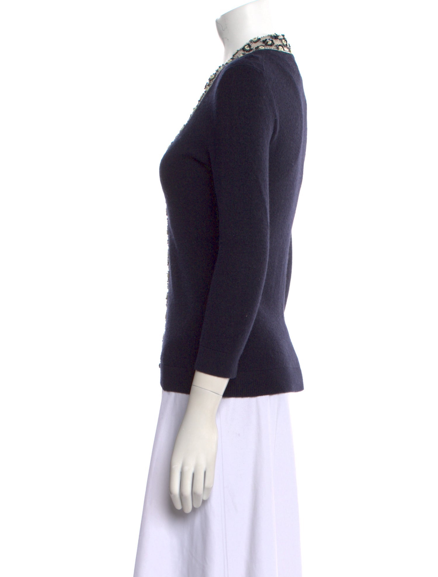 Tory Burch Merino Wool Printed Sweater