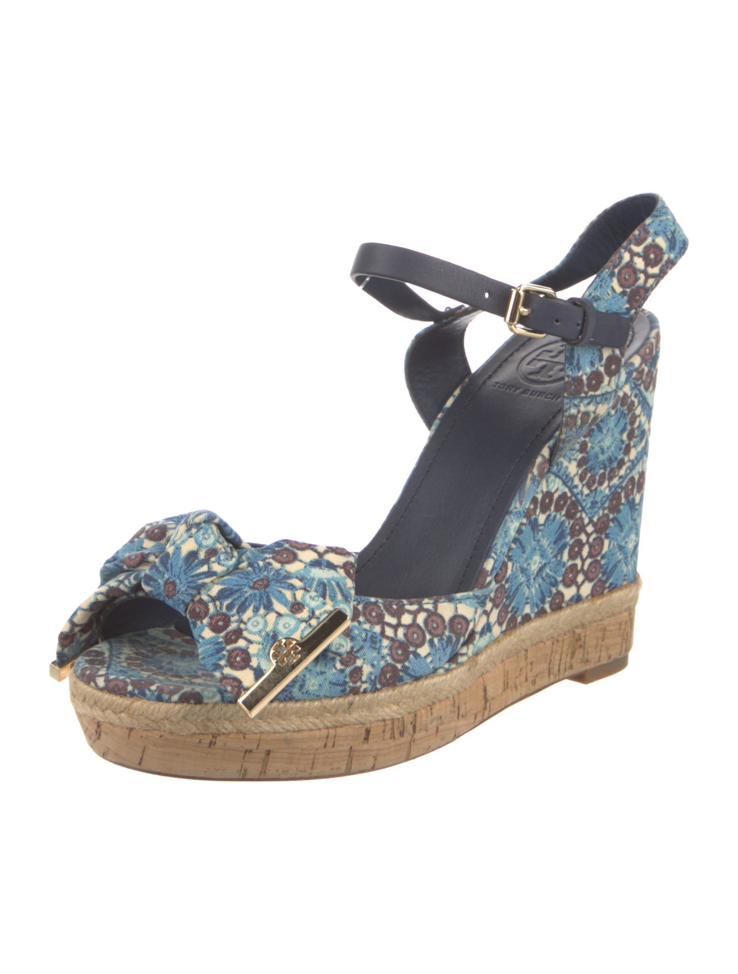 Tory Burch Canvas Floral Print Espadrilles
